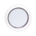 Beckson 6 Clear Center Pry-Out Deck Plate - White