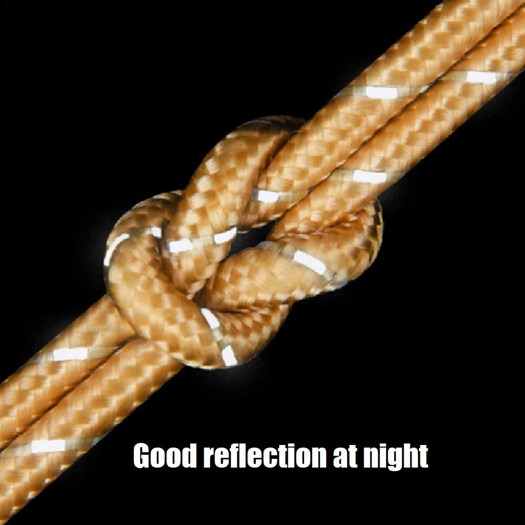 Flowden Tent Wind Ropes With Tensioners Cord Adjuster, 4Pcs 13Ft Reflective Rope For Camping, Hiking, Canopy Shelter, Outdoor Ac