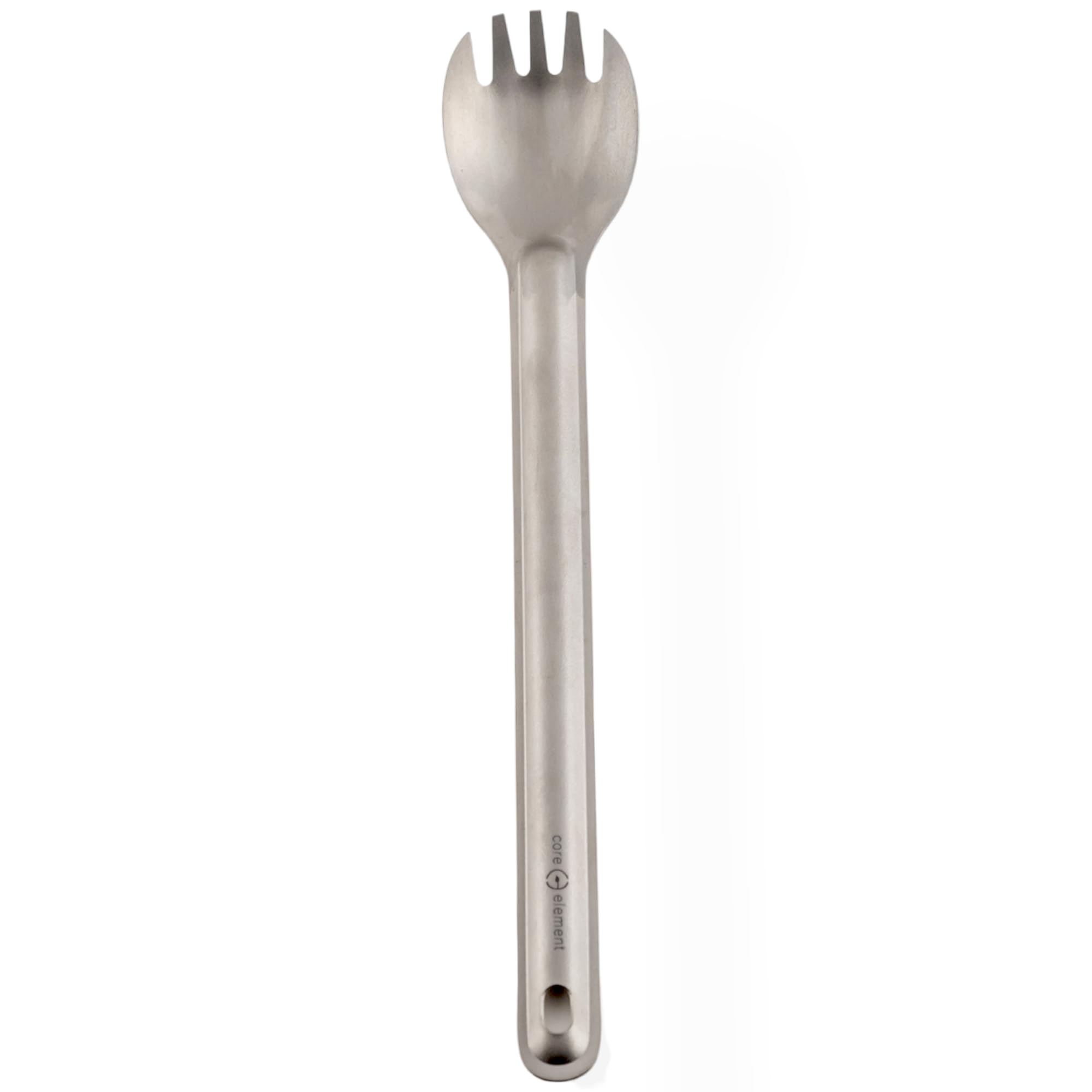 Core Element Pure Titanium 8.5'' Long Handle Spork Outdoor Ultralight Bushcraft Campfire Flatware For Camping Backpacking Great 