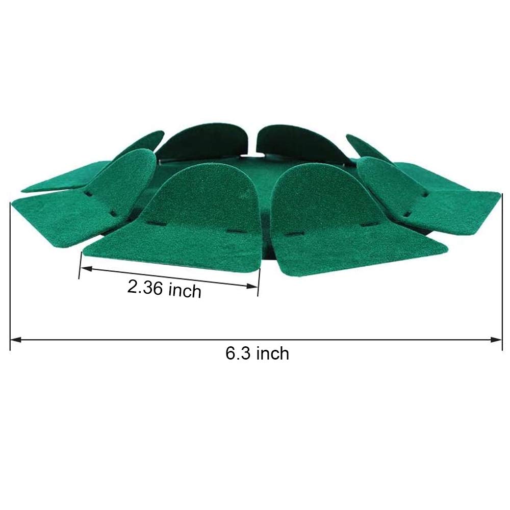 How True 2 Pcs All-Direction Golf Putting Cup Golf Practice Hole Cup Surface Flocking For Office Indoor Outdoor Golf Practicing