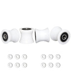Total Trainer Rollers/Wheels Of 4 For Models Dlx, Dlx Ii, Dlx Iii, Adv Dlx, Pilates, Pilates Pro 2500, 3000, 4000,570, 2000 (Whi