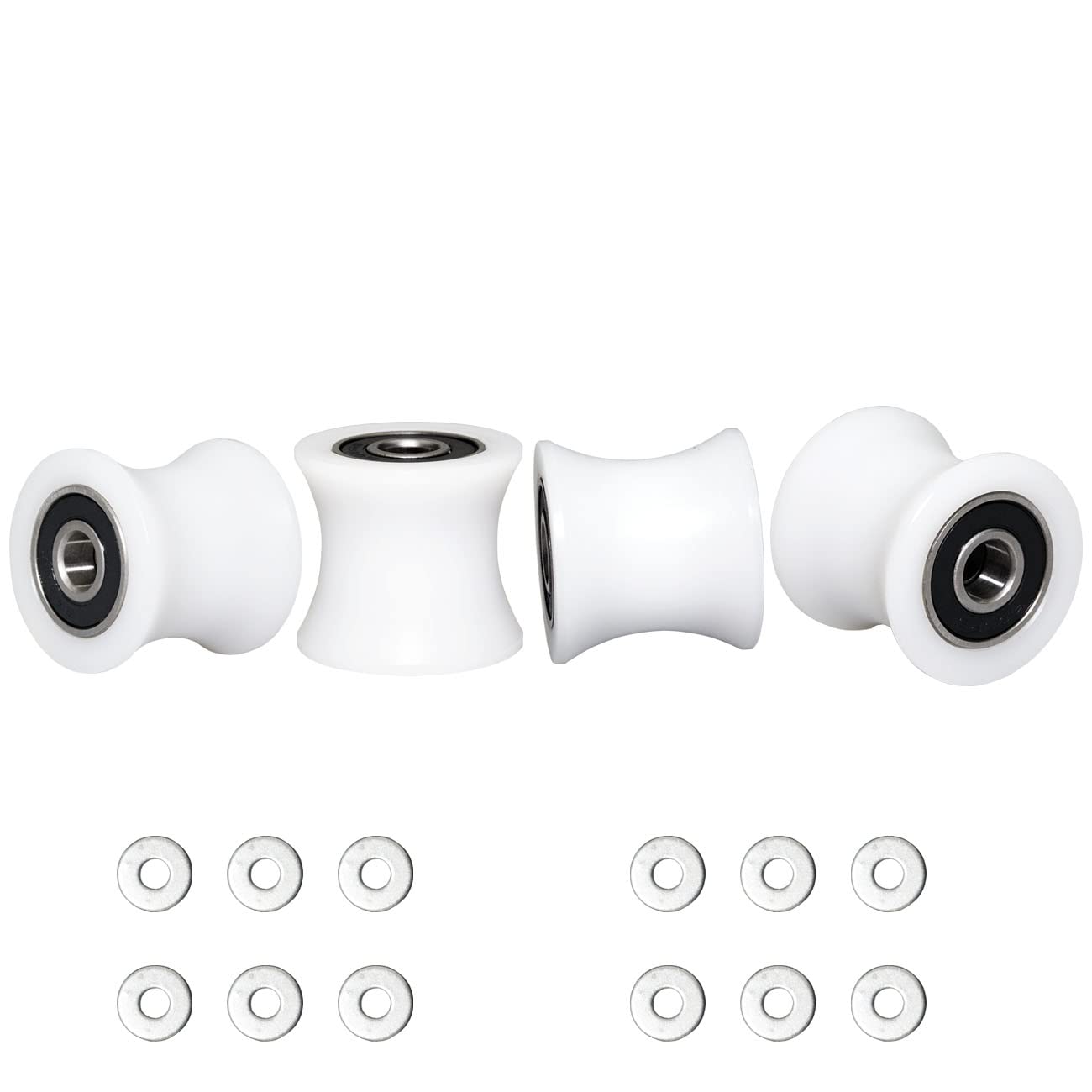 Total Trainer Rollers/Wheels Of 4 For Models Dlx, Dlx Ii, Dlx Iii, Adv Dlx, Pilates, Pilates Pro 2500, 3000, 4000,570, 2000 (Whi