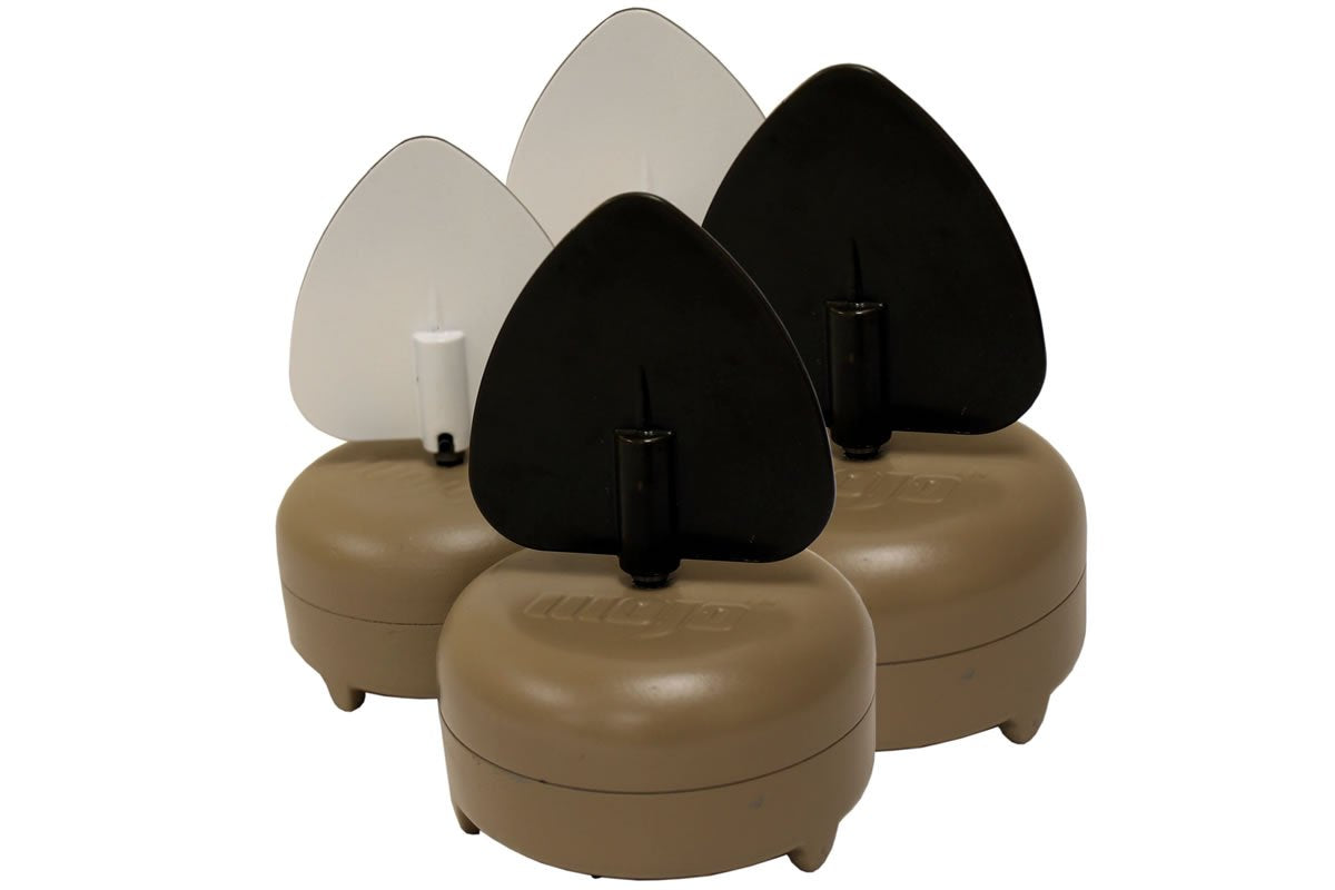 Mojo Dove-A-Flicker Spinning Wing Dove Decoys For Dove Hunting, 4 Pack