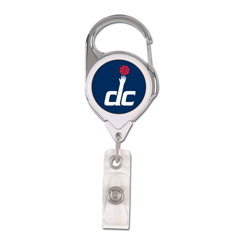 WinCraft NBA Washington Wizards Retractable 2S Prem Badge Holders, Black