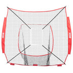 Vevor 7X7 Ft Baseball Softball Practice Net, Portable Baseball Training Net For Hitting Batting Catching Pitching, Backstop Base
