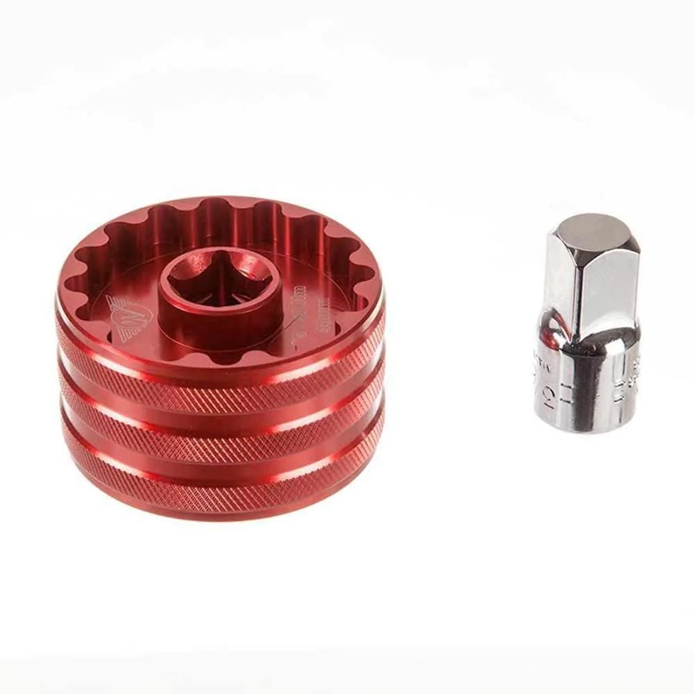 Wheels Mfg Double Sided Bottom Bracket Socket Red, 16X48.5Mm/16X44Mm