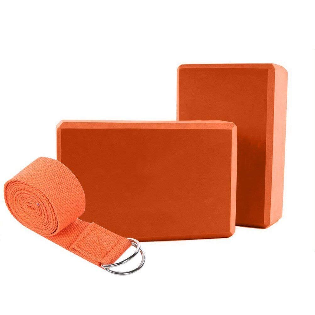 inchYoga Block (2 Pc)  High Density Eva Foam Block To Support And Deepen Poses, Improve Strength And Aid Balance And Flexibility