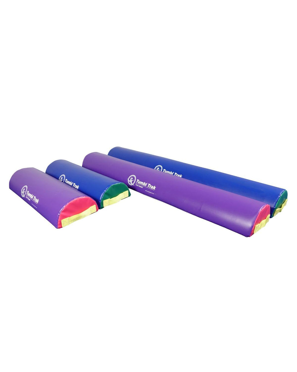 Tumbl Trak Half Rounds Balance Beam, Bright Pastel, 2 Feet