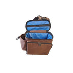 Reinsman Deluxe Insulated Leakproof Cooler Saddle Bag With Additional Cantle Bag And Straps, Brown
