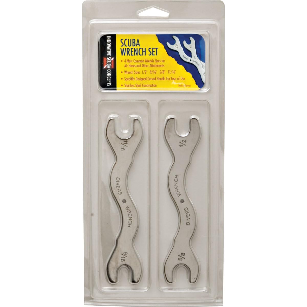 Innovative Scuba Dive Wrench Stainless Steel Set