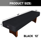 Gse 12 Heavy-Duty Leatherette Shuffleboard Table Cover For Shuffleboard Table Accessories(Black)