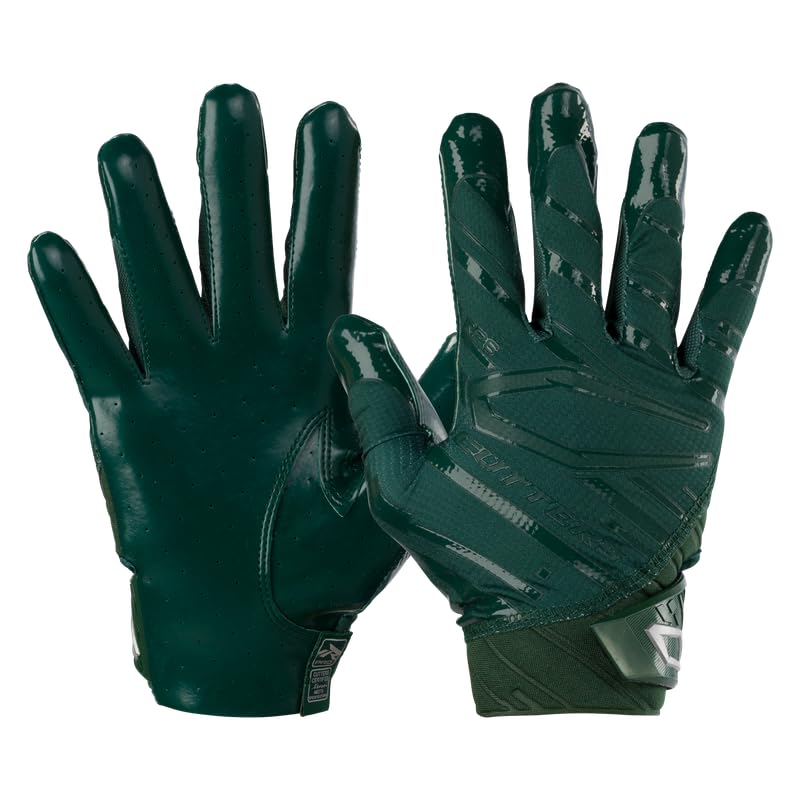 Cutters Rev Pro 6.0 Receiver Gloves Solid Dark Green Medium