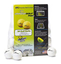 AG AlmostGolf Limited Flight Practice Balls - 24 Pack, White - Foam Golf Training Aids for Indoor or Yard Practice - Includes 24