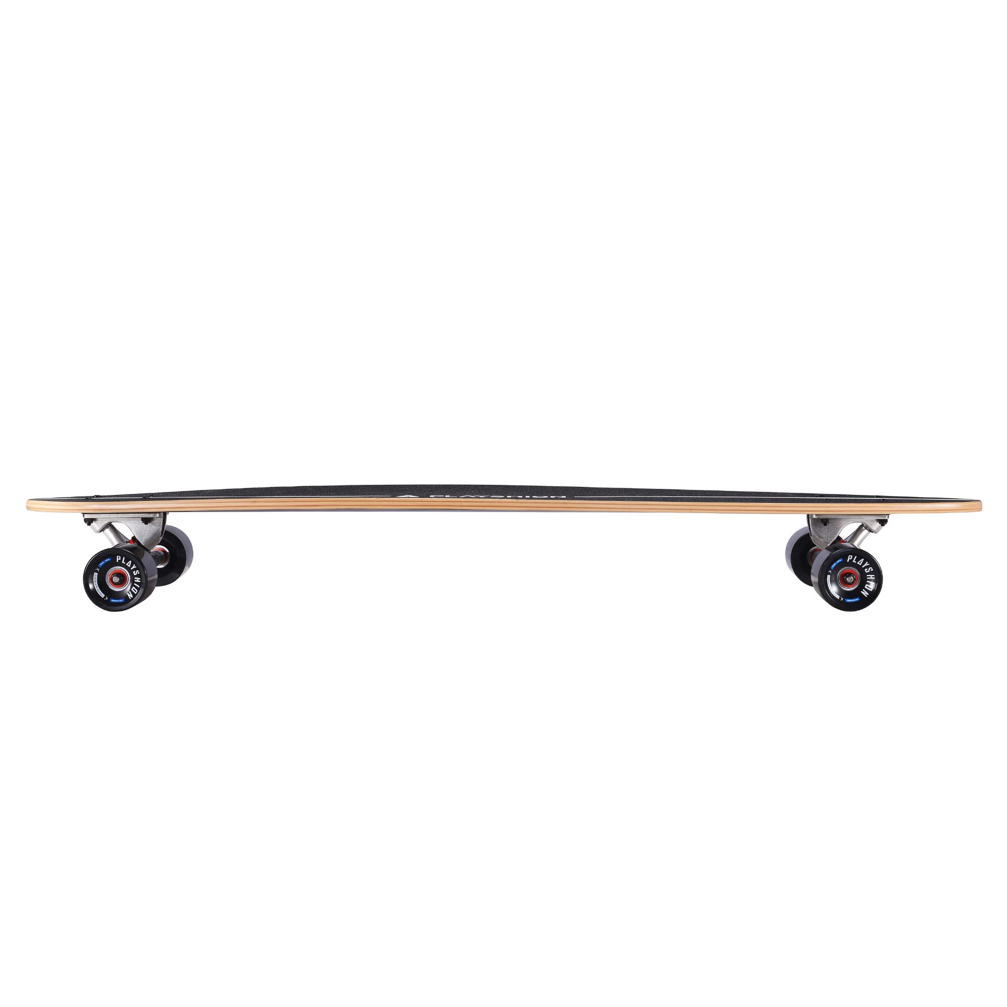 Playshion 39 Inch Drop Through Freestyle Longboard Skateboard Cruiser Coconut Tree