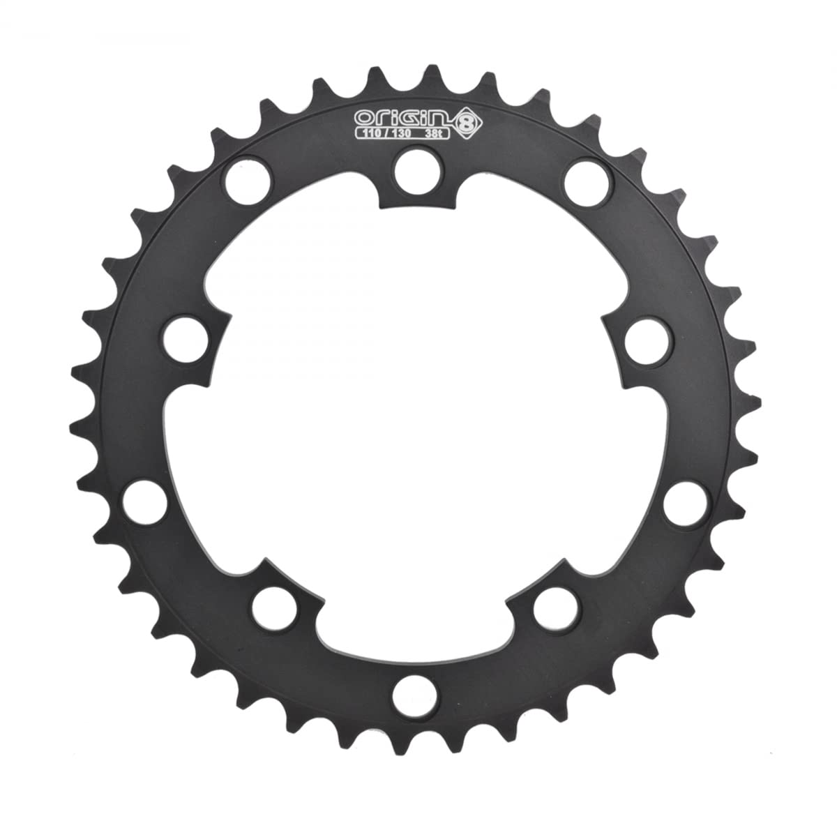 Origin8 Bmx/Singlespeed/Fixie Chainring, 38T, 110/130 Bcd, 3/32, Black