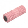 ECOMISTIQ Back Massage Crescent Roller Cylindrical Textured Roller Solid Solid Core Fitness Tool HollowEnd for Exercise Mat, Pi