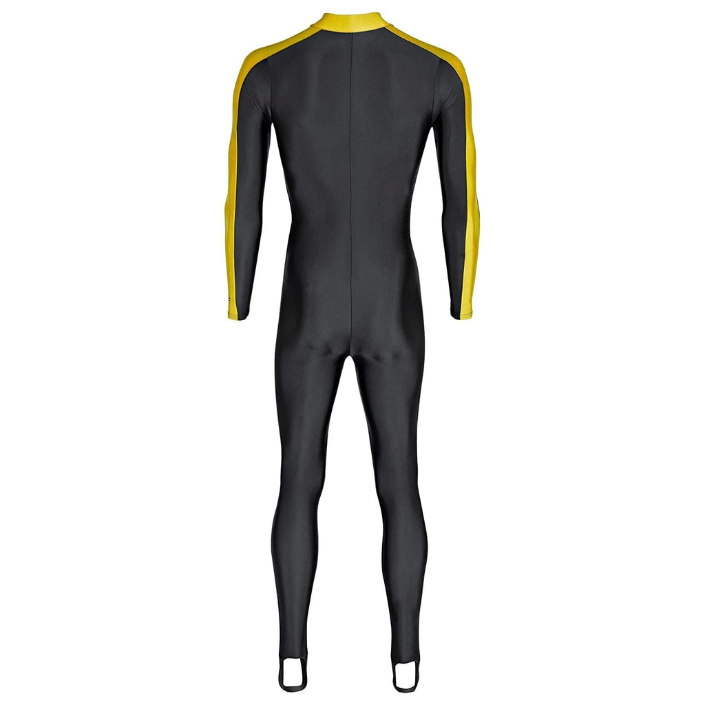 Neosport Unisex Full Body Sport Skin-Black/Yellow-Large