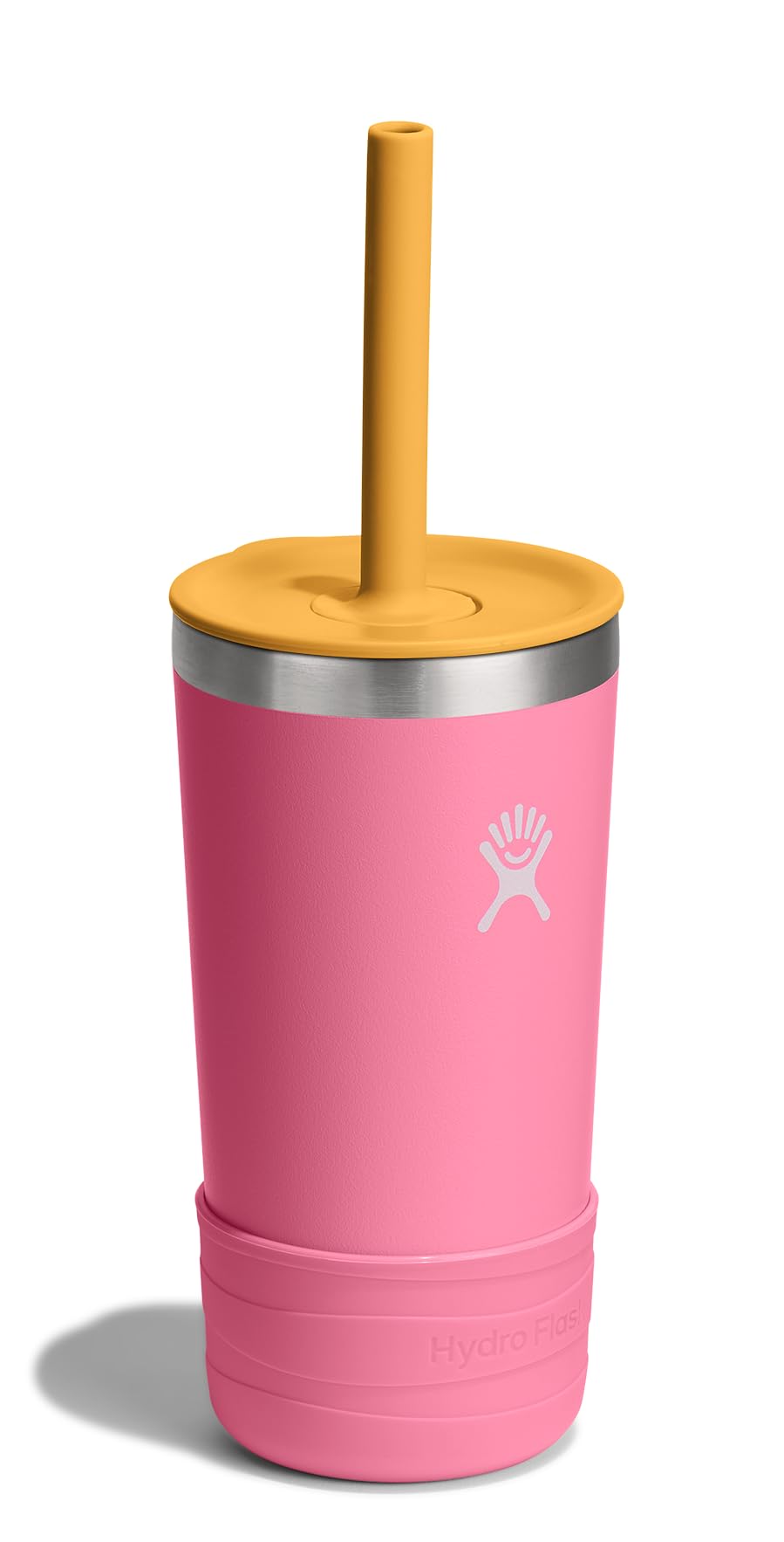 Hydro Flask Kids 12 Oz Tumbler with Lid and Straw for School - Insulated Stainless Steel in Dahlia Pink
