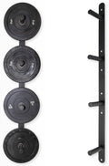 Fitvids Weight Plate Storage Rack, Weight Plate Holder Wall Mounted Bumper Plate Storage For Home Gym, Fit 2'' Olympic Plates, 4