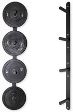 Fitvids Weight Plate Storage Rack, Weight Plate Holder Wall Mounted Bumper Plate Storage For Home Gym, Fit 2'' Olympic Plates, 4