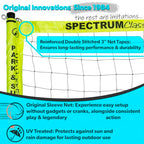 Park & Sun Sports Spectrum Classic: Portable Professional Outdoor Volleyball Net System, Orange