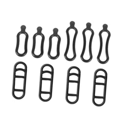 ATORSE 5x/10x Stable Black Rubber Straps for Handlebar Driving Recorders LED 10 Pieces| Sporting Goods|Cycling|Bicycle Component
