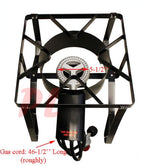 Propane Portable Gas Stove Burner Camper Cooker High Pressure Ul Regulator Bbq