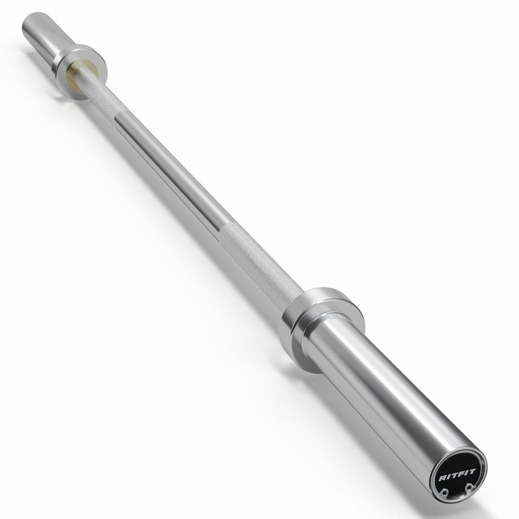 Ritfit Olympic Barbell 4Ft, 2-Inch Weightlifting Bar For Strength Training And Home Gym
