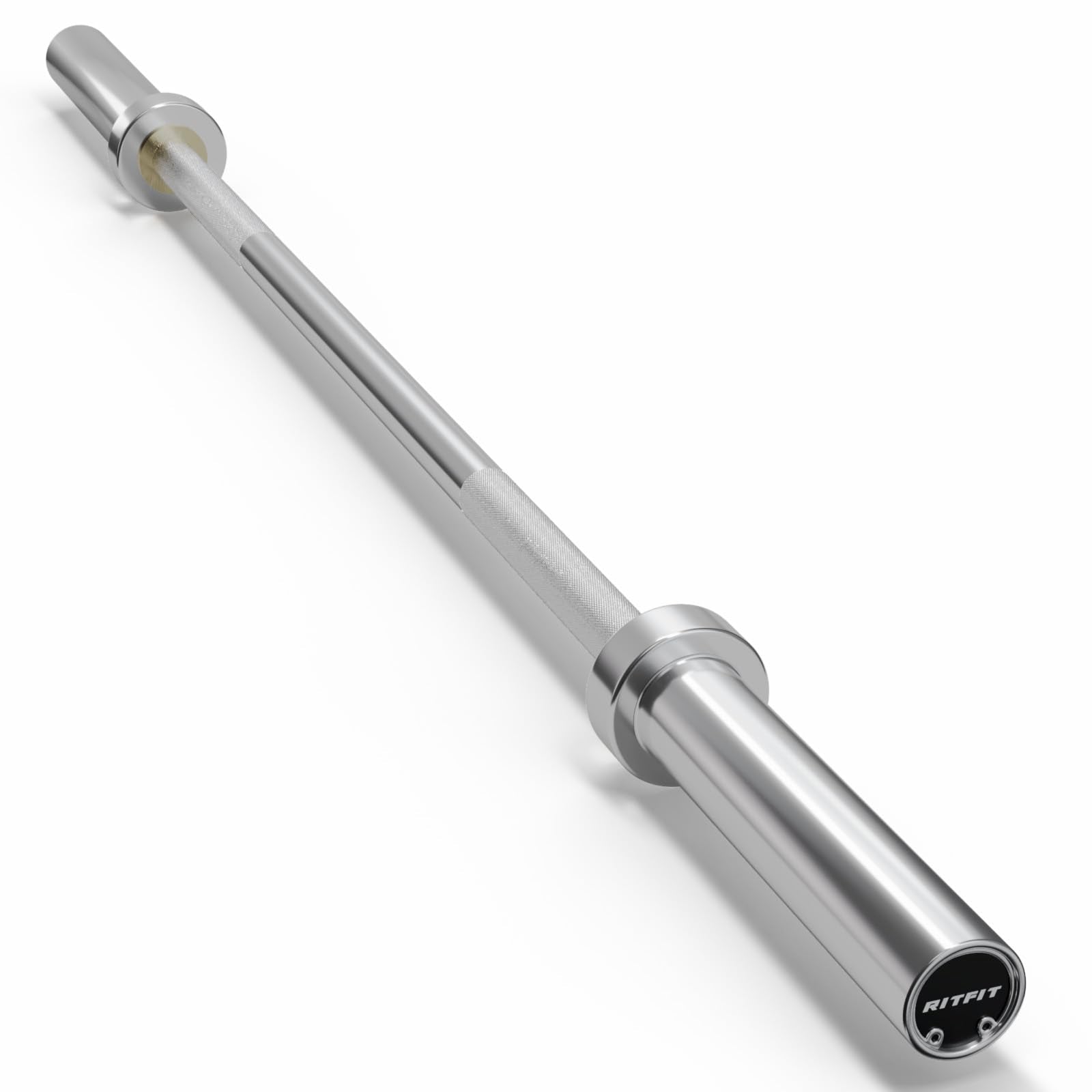Ritfit Olympic Barbell 4Ft, 2-Inch Weightlifting Bar For Strength Training And Home Gym