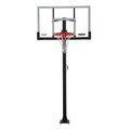 Lifetime Crank Adjust Bolt Down Basketball System, Tempered Glass Backboard, 60