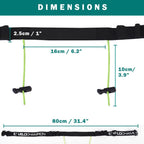 Velochampion Adjustable Running Triathlon Sports Number Belt With Gel Holders No Pins Needed.
