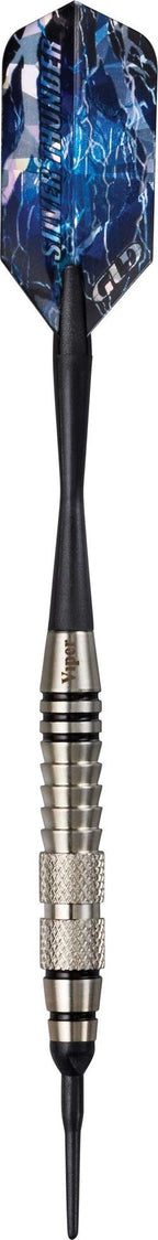 Viper Silver Thunder Soft Tip Darts, 2 Knurled Bands, 18 Grams