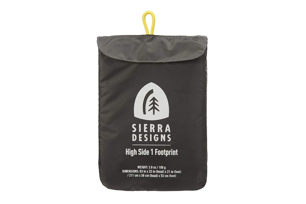 Sierra Designs High Side 1 Footprint, Ultralight Tent For Camping & Hiking