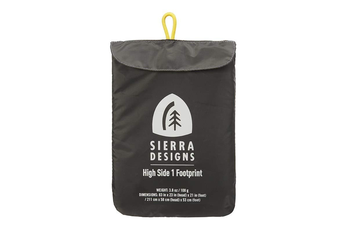 Sierra Designs High Side 1 Footprint, Ultralight Tent For Camping & Hiking
