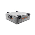 YakAttack ShortStak SOLO Storage Box 16 x 16 - Battleship Grey | Standalone Low-Profile Crate with Lid, Hinges & Latches | GridL