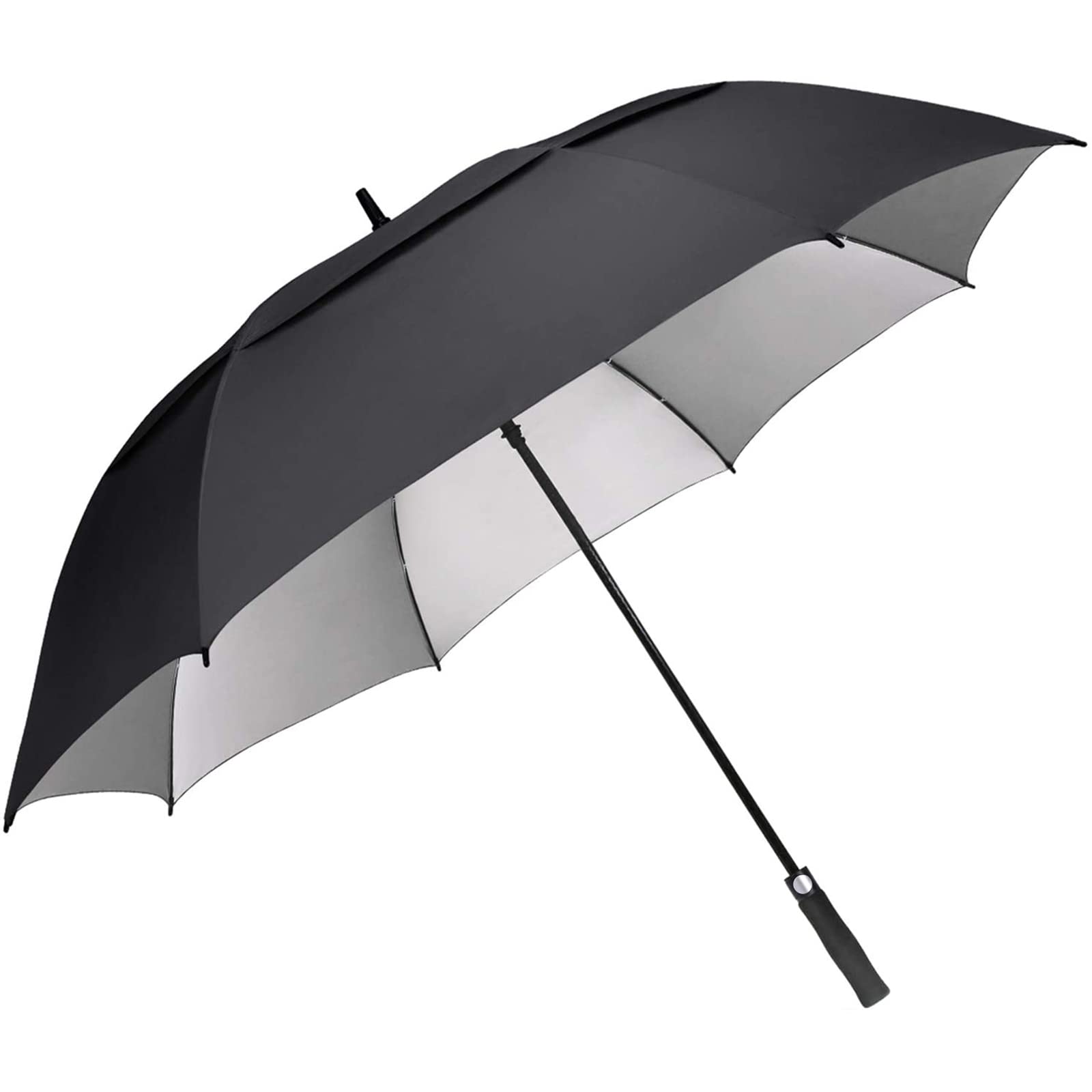 G4Free 62 Inch Extra Large Windproof Golf Umbrella Automatic Open Umbrella Double Canopy Vented Anti Uv Sun Protection Oversize