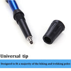 Trekking Poles Walking Poles Tips Protectors, Hiking Poles Replacement Rubber Tips For Hiking Stick, Fits Most Standard Walking