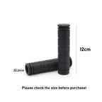 Helonge Bike Handlebar Grips, Non-Slip Rubber Bicycle Handle Bar Wraps For Kids Bikes(7 Colors) (Black)