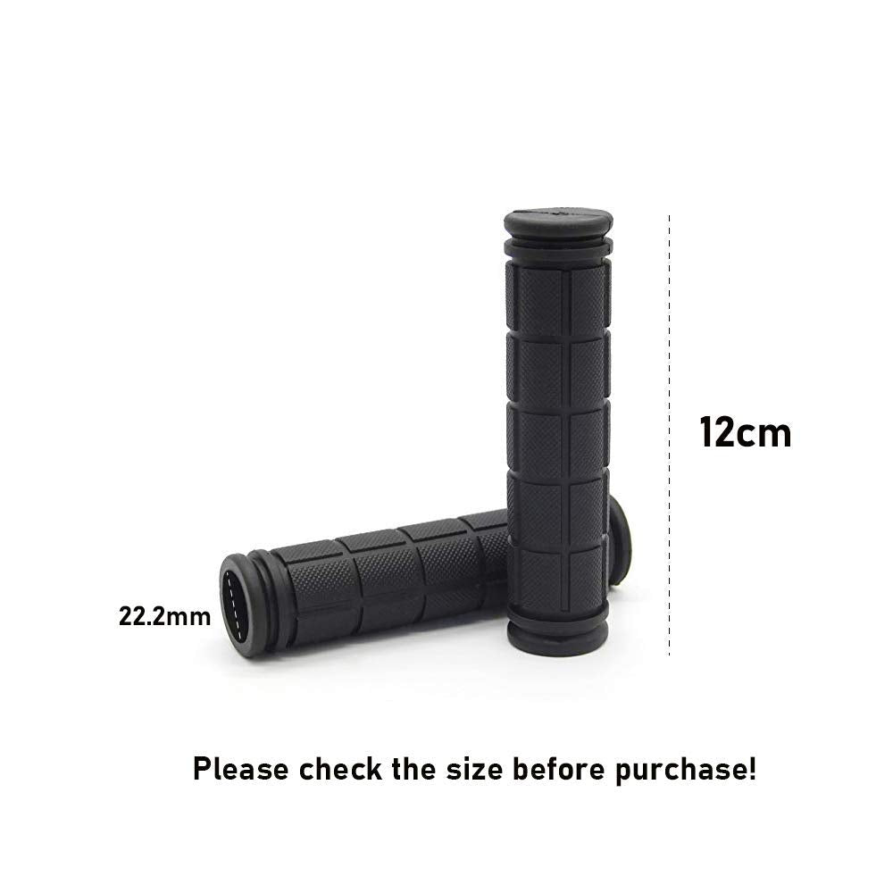 Helonge Bike Handlebar Grips, Non-Slip Rubber Bicycle Handle Bar Wraps For Kids Bikes(7 Colors) (Yellow)