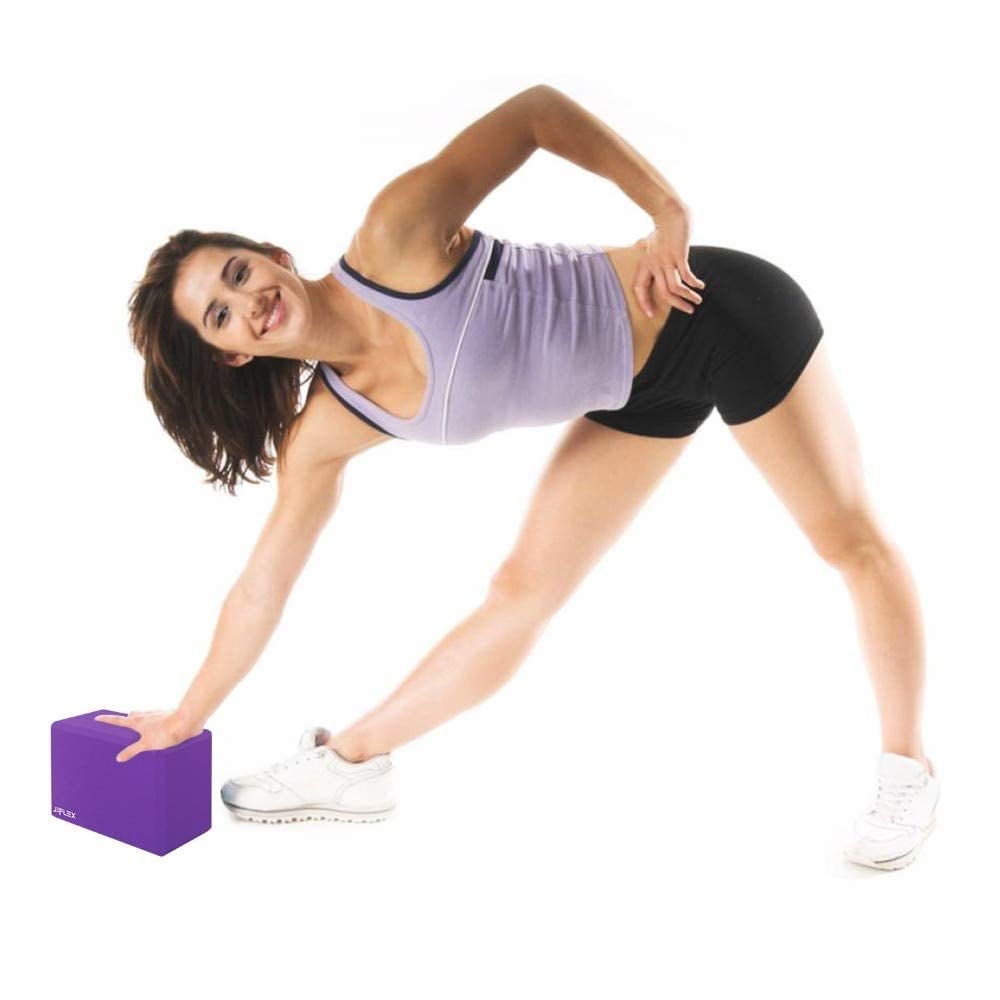 Ubersweet Pilates EVA Yoga B Brick Sports Exercise Gym Foam Workout Strching Aid Body Shaping Training for Women : Purple