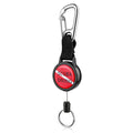 Pecihiko Scuba Retractor, Dive Gear Retractor with 2ft Retractable Tether, Stainless Steel Snap Clip, Split Ring, Quick Release 