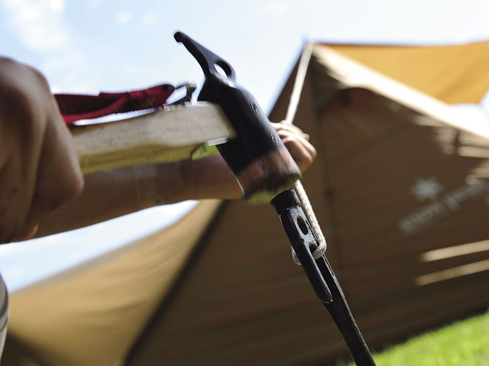 Snow Peak Peg Hammer Pro - Durable Camp Hammer Great As Tent & Tarp Stake Remover - Backpacking, Hiking & Camping Supplies - Cop