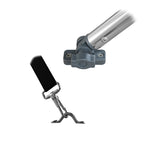 Msc 3 Bow 4 Bow Bimini Top Boat Cover With Rear Support Pole And Storage Boot (4 Bow 8'L X 54'' H X 91''-96'' W, Grey)