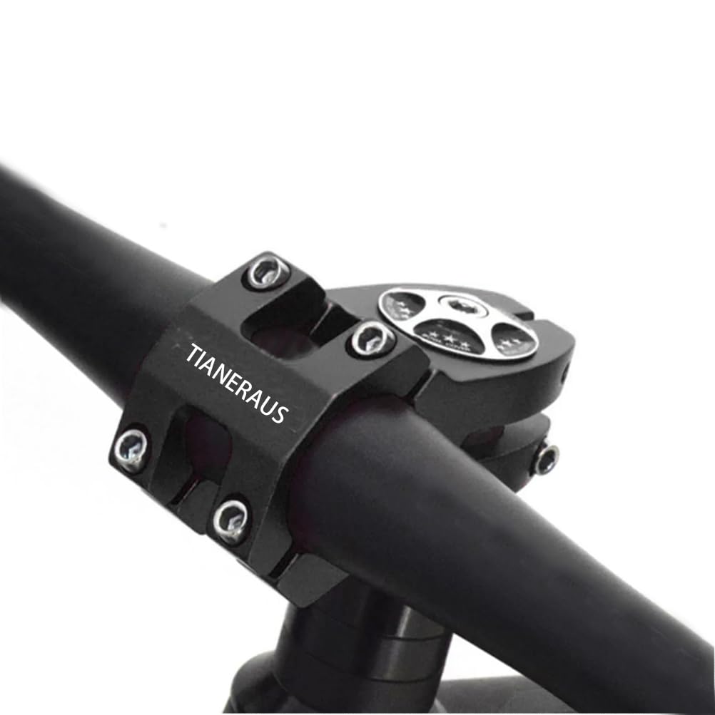 Tianeraus Bike Stem 45Mm Short Bicycle Stem Handlebar Riser Extender For Road Bike, Mountain Bike, Mtb, Bmx, Cycling (Black)