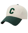 Unisex Baseball Cap Embroidered C Cap Free Size (In, Alpha, Free Size, Dark Green)
