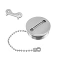 Boat Fuel Tank Cap, Marine Fuel Cover with Chain and Key, Stainless Stell Deck Fill Replacement Cap - 1.5/38mm