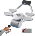 Jukkre double Elbow Support Automatic Rebound Abdominal Wheel,Ab Roller for Abdominal Exercise Machine,Abs Workout Equipment,Dol
