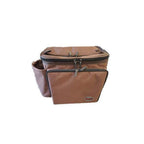 Reinsman Deluxe Insulated Leakproof Cooler Saddle Bag With Additional Cantle Bag And Straps, Brown