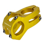Tianeraus Bike Stem 45Mm Short Bicycle Stem Handlebar Riser Extender For Road Bike, Mountain Bike, Mtb, Bmx, Cycling (Gold)