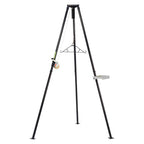 Hme Tri-Pod Black Steel Game Hunting Hoist | Economical & Convenient Support Stand | Up To 300 Lb. Capacity, 98'' Lift Height